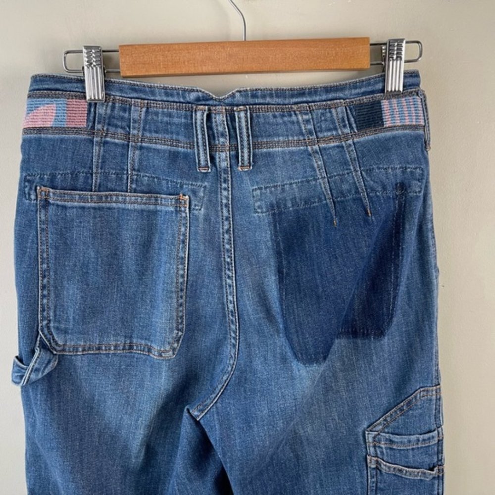 Anthropologie Patchwork Boyfriend Jeans in Medium Blue - Picture 5 of 15